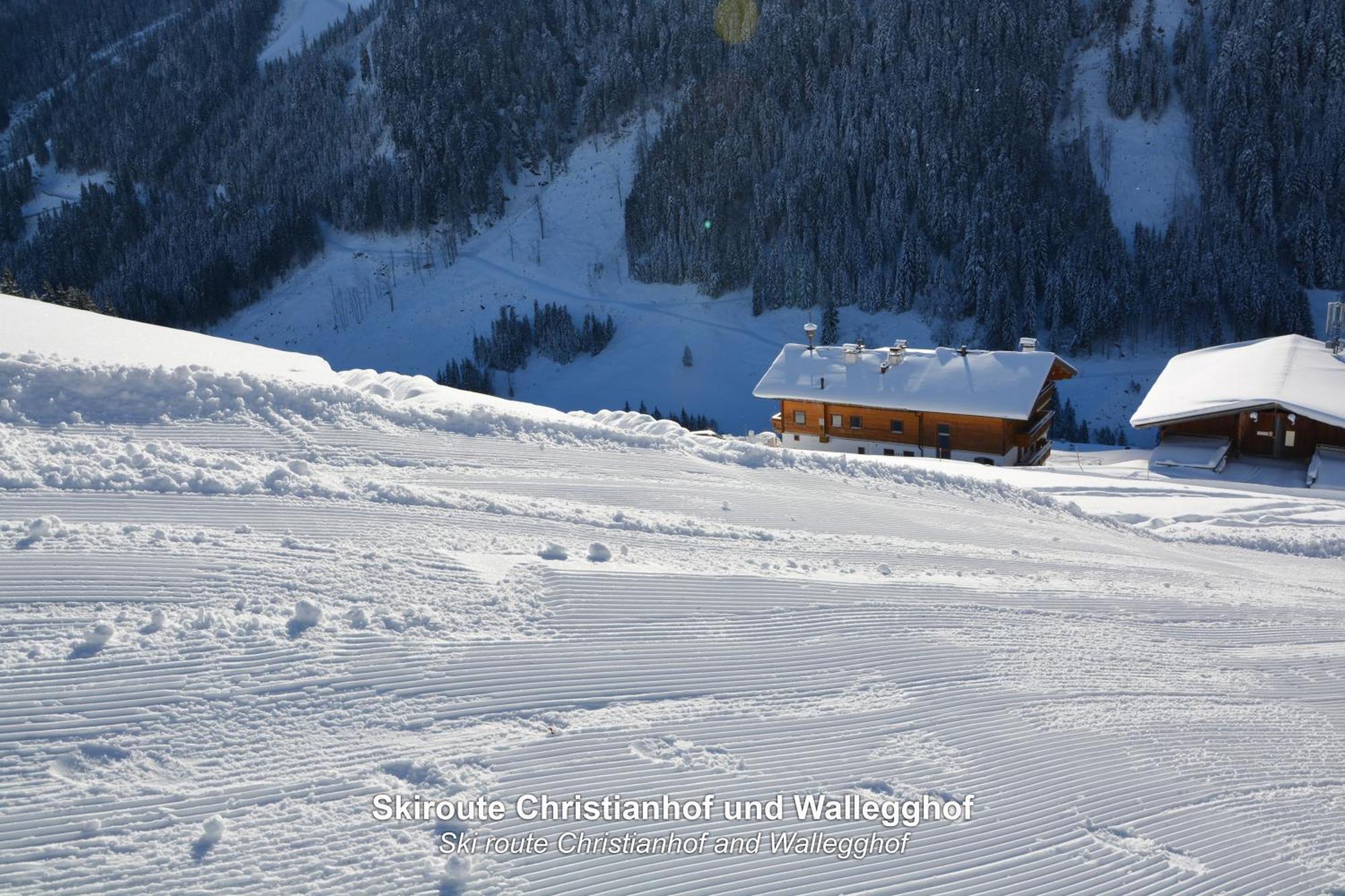 Ski In-Ski Out - Gaestehaeuser Saalbach-Hinterglemm - Wallegghof Christianhof Kültér fotó